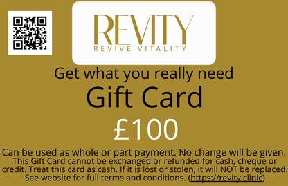 Revity eGift Card £25 - £200 - revity-clinic